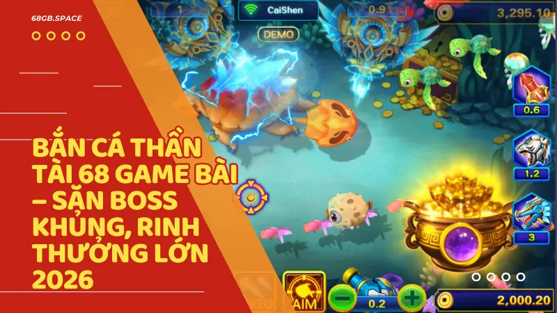 ban ca than tai 68 game bai - Bắn Cá Thần Tài 68 Game Bài – Săn Boss Khủng, Rinh Thưởng Lớn 2026